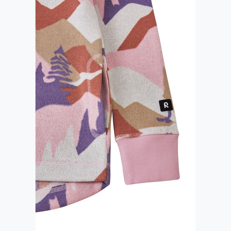Dětská fleecová mikina Reima Northern Fleece Hoodie grey pink 4