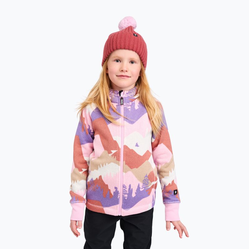 Dětská fleecová mikina Reima Northern Fleece Hoodie grey pink 6