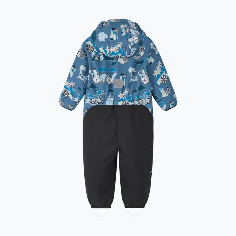 Dětská softshellová kombinéza Reima Moomin Mjosa blue ocean 2