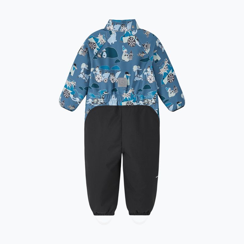 Dětská softshellová kombinéza Reima Moomin Mjosa blue ocean 3