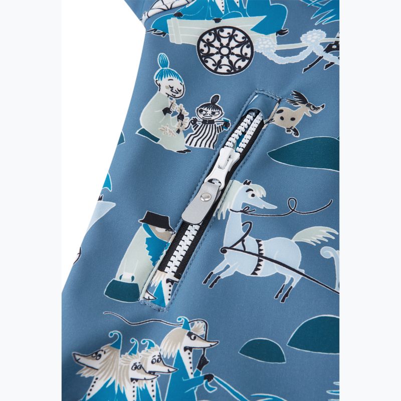 Dětská softshellová kombinéza Reima Moomin Mjosa blue ocean 6