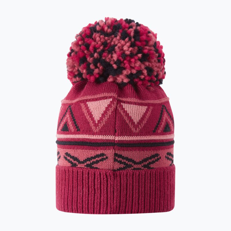 Dětská zimní čepice Reima Kirjoen cranberry 2