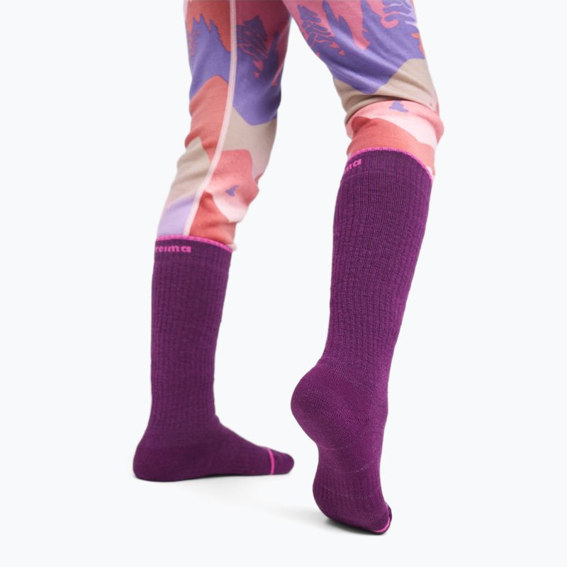 Dětské ponožky Reima Urheilu plum purple 3