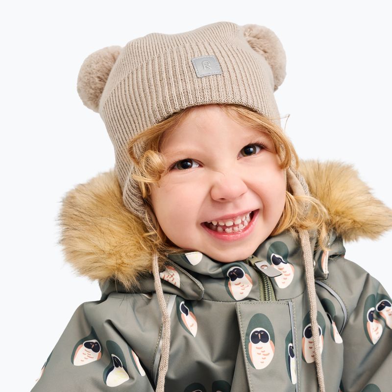 Dětská zimní čepice Reima Kumpi earthy beige 5