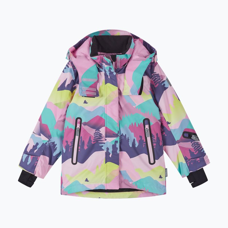 Dětská lyžařská bunda Reima Kiiruna grey pink
