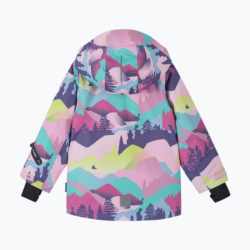Dětská lyžařská bunda Reima Kiiruna grey pink 2