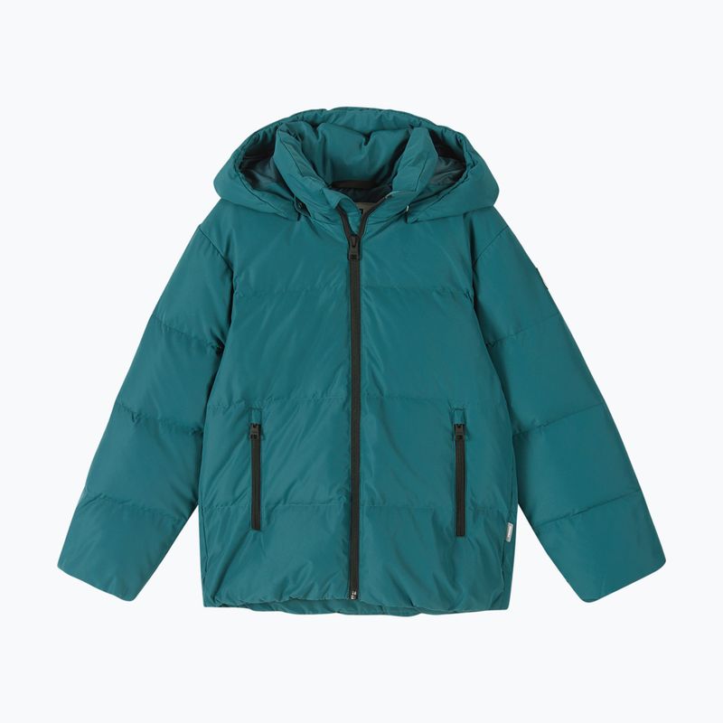 Dětská péřová bunda Reima Paimio dark teal