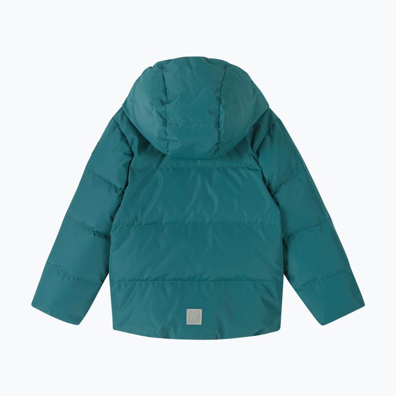 Dětská péřová bunda Reima Paimio dark teal 2
