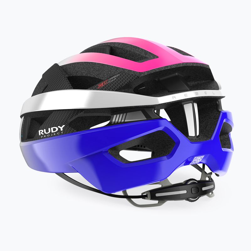 Cyklistická helma Rudy Project Rebel pearl metal/pink/cyber blue shiny 4