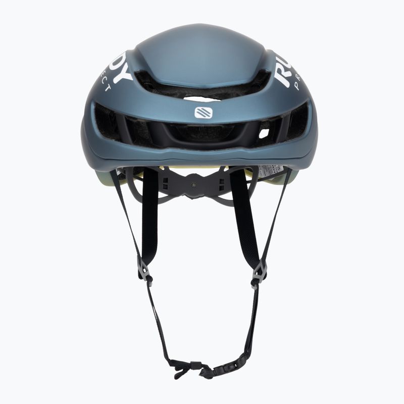 Cyklistická helma Rudy Project Nytron blue avio/apple green metal matte 2