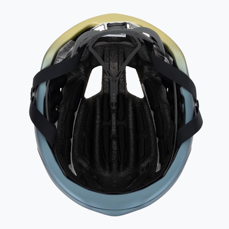 Cyklistická helma Rudy Project Nytron blue avio/apple green metal matte 5