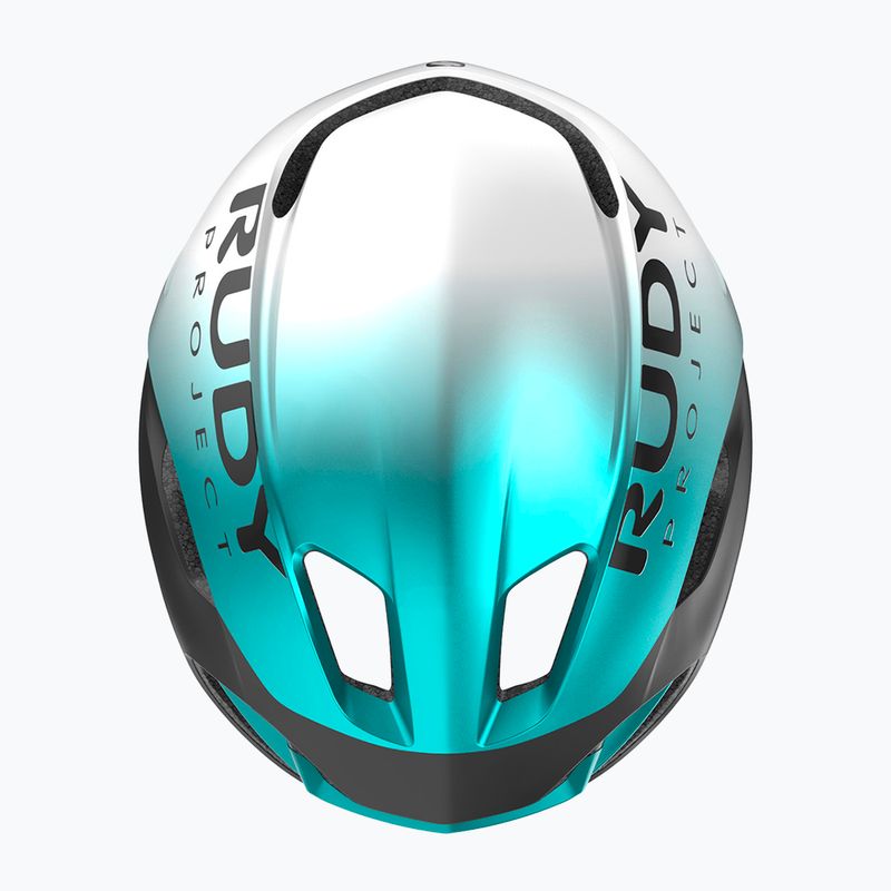 Cyklistická helma Rudy Project Nytron pearl/emerald/black metal matte 5