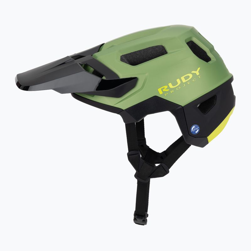 Cyklistická přilba Rudy Project Terraform met.olive/black/acid green matte 3