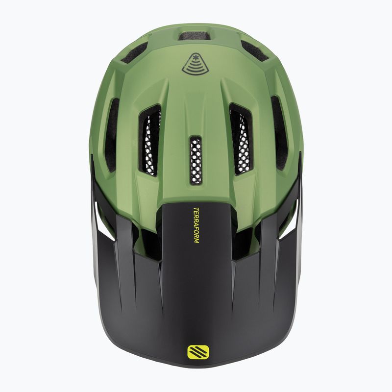 Cyklistická přilba Rudy Project Terraform met.olive/black/acid green matte 6