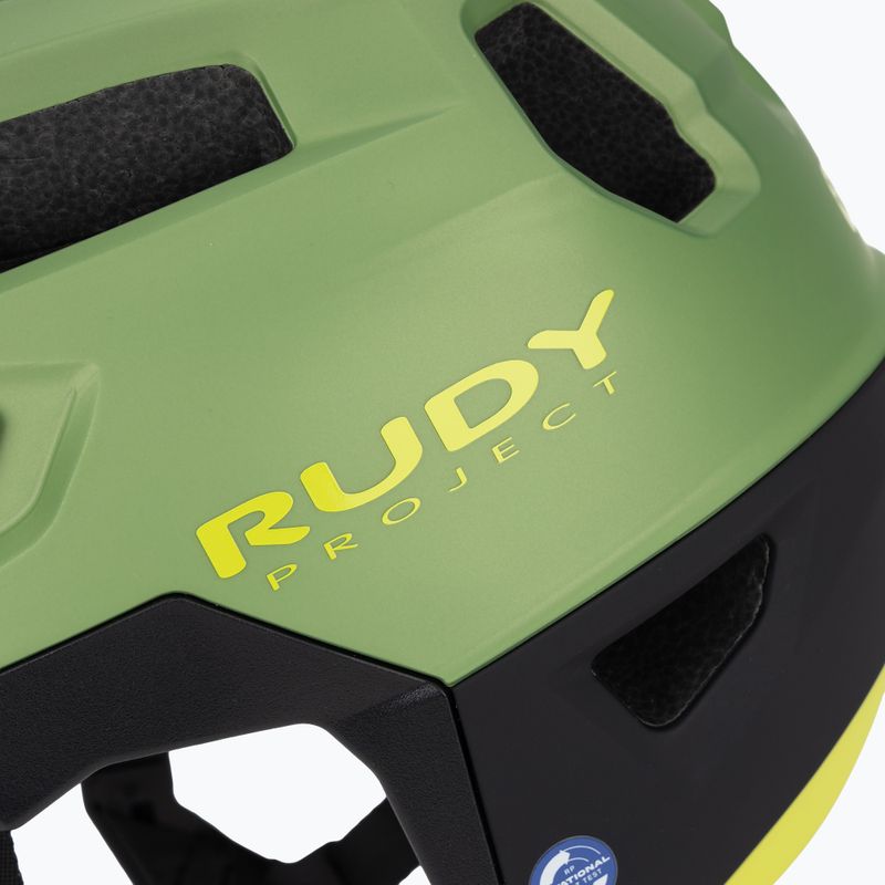 Cyklistická přilba Rudy Project Terraform met.olive/black/acid green matte 7