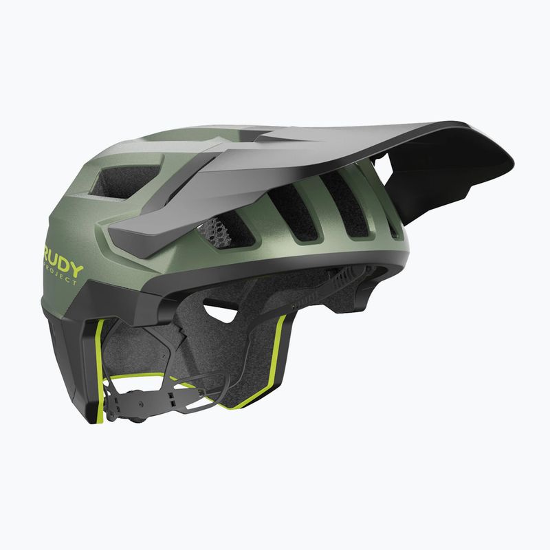 Cyklistická přilba Rudy Project Terraform met.olive/black/acid green matte
