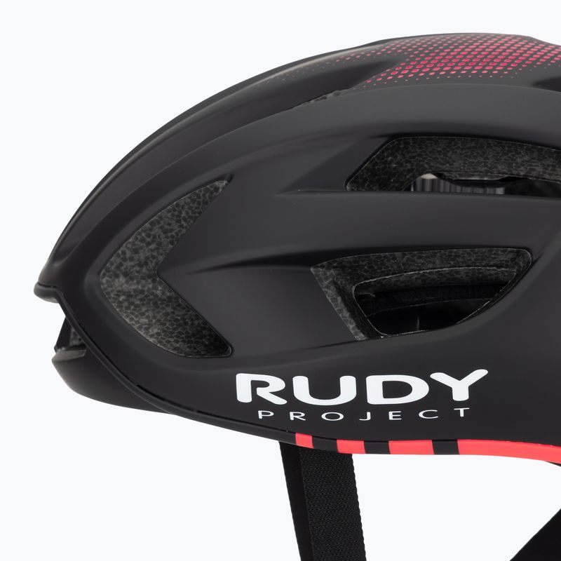 Cyklistická přilba Rudy Project Egos black/pink fluo matte 7