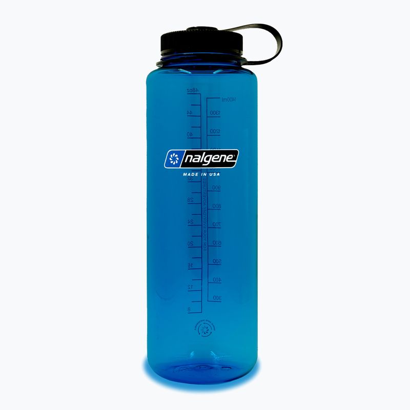 Cestovní láhev Nalgene Wide Mouth Silo Sustain 1400 ml modrá/černá víčko