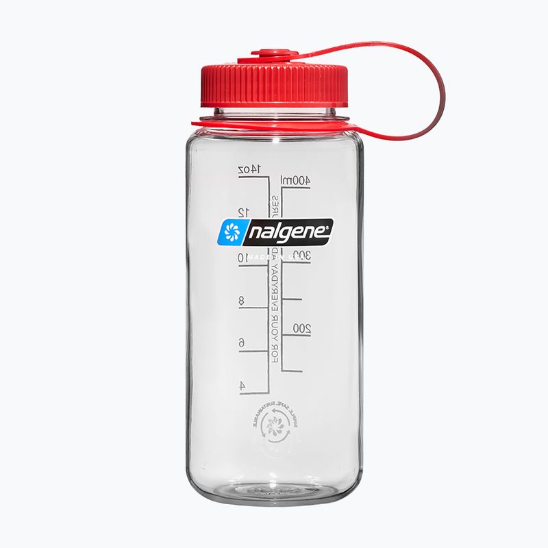 Cestovní láhev Nalgene Wide Mouth clear/red cap