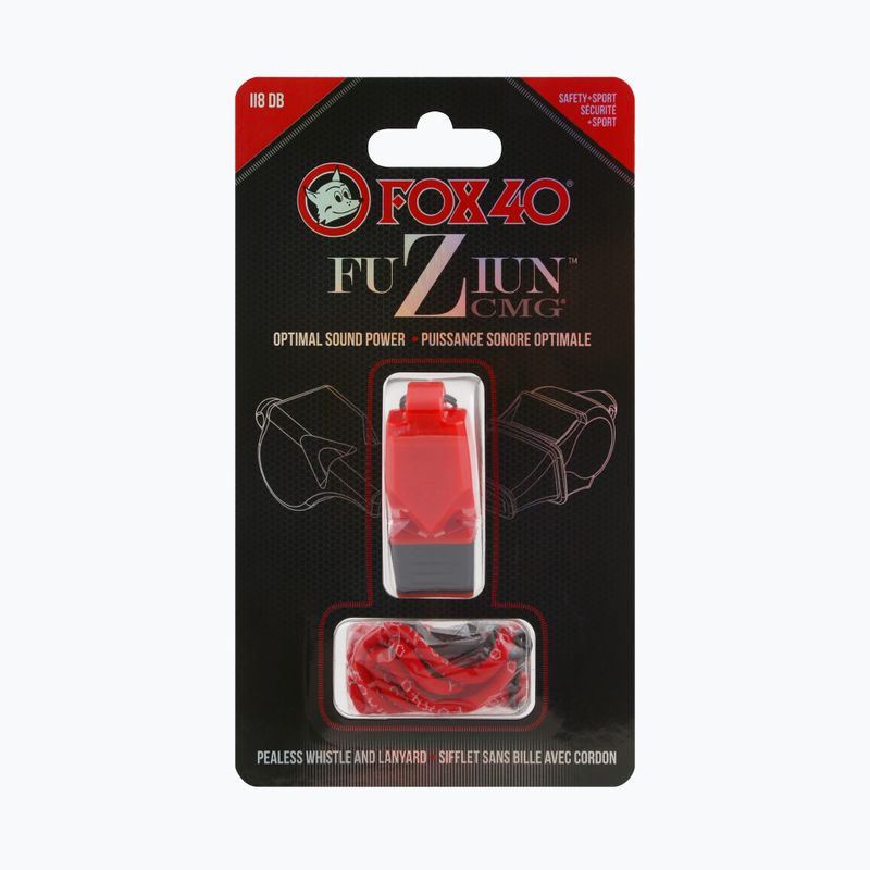Píšťalka se strunou Fox 40 Fuzion CMG červená