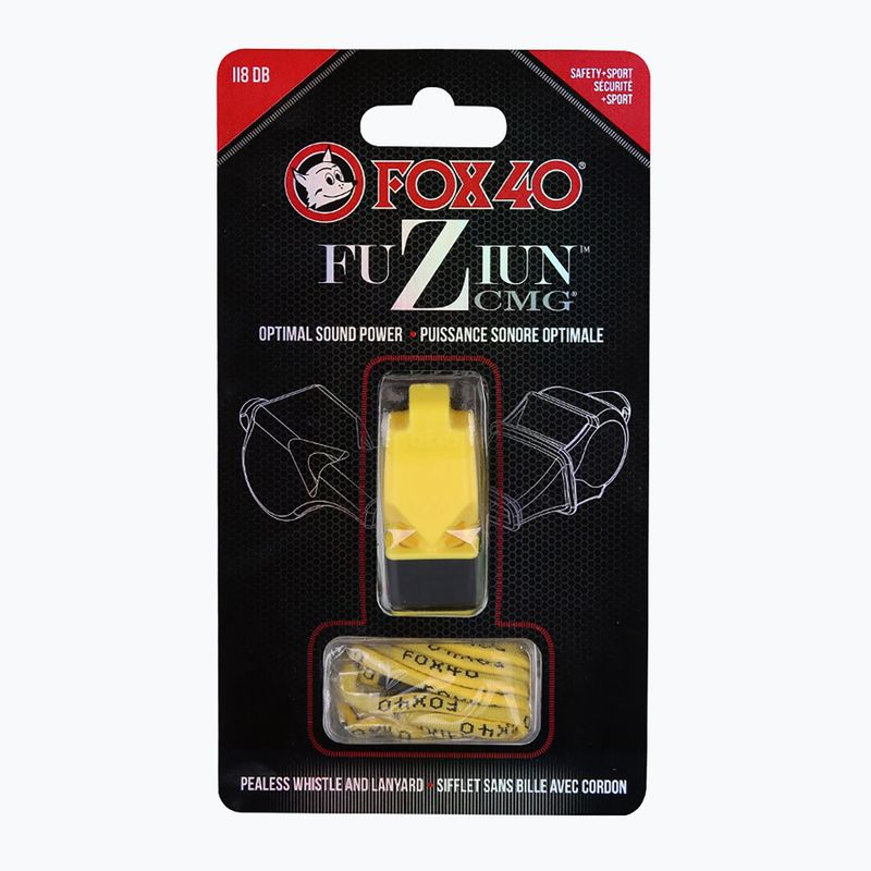Píšťalka se strunou Fox 40 Fuzion CMG žlutá 4