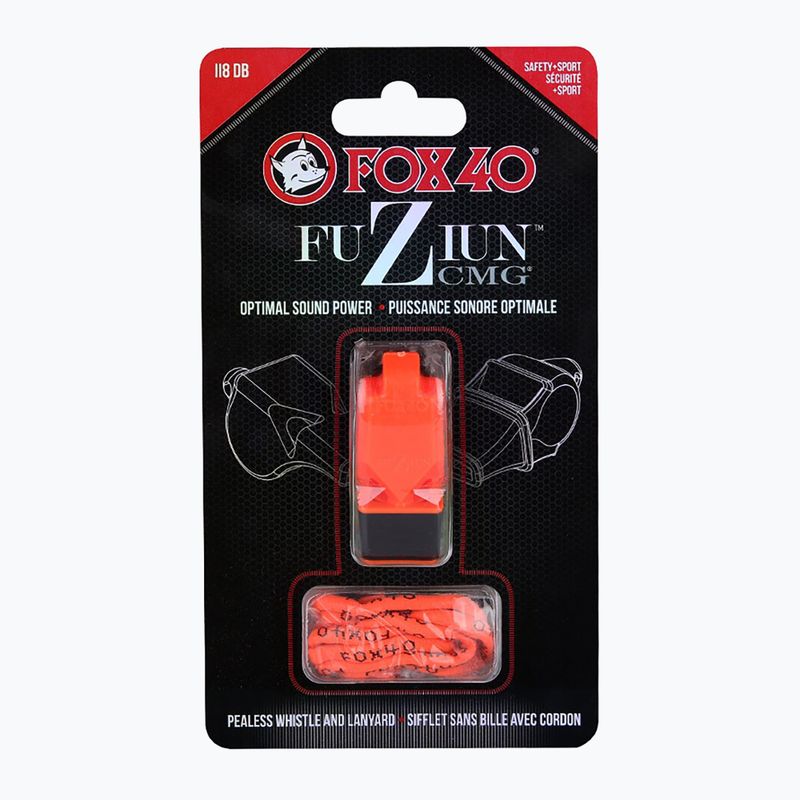 Píšťalka se strunou Fox 40 Fuzion CMG oranžová 4