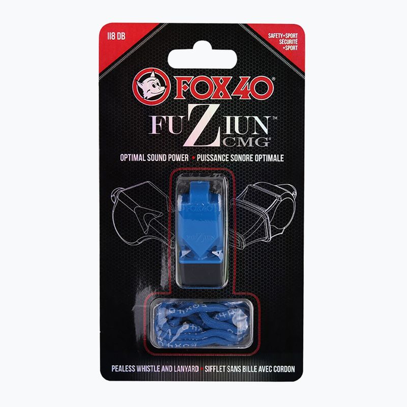 Píšťalka se strunou Fox 40 Fuzion CMG modrá 4