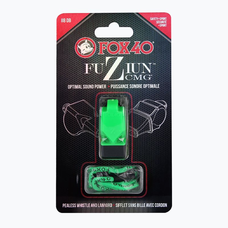 Fox 40 Fuzion CMG neonově zelená strunná píšťalka 4