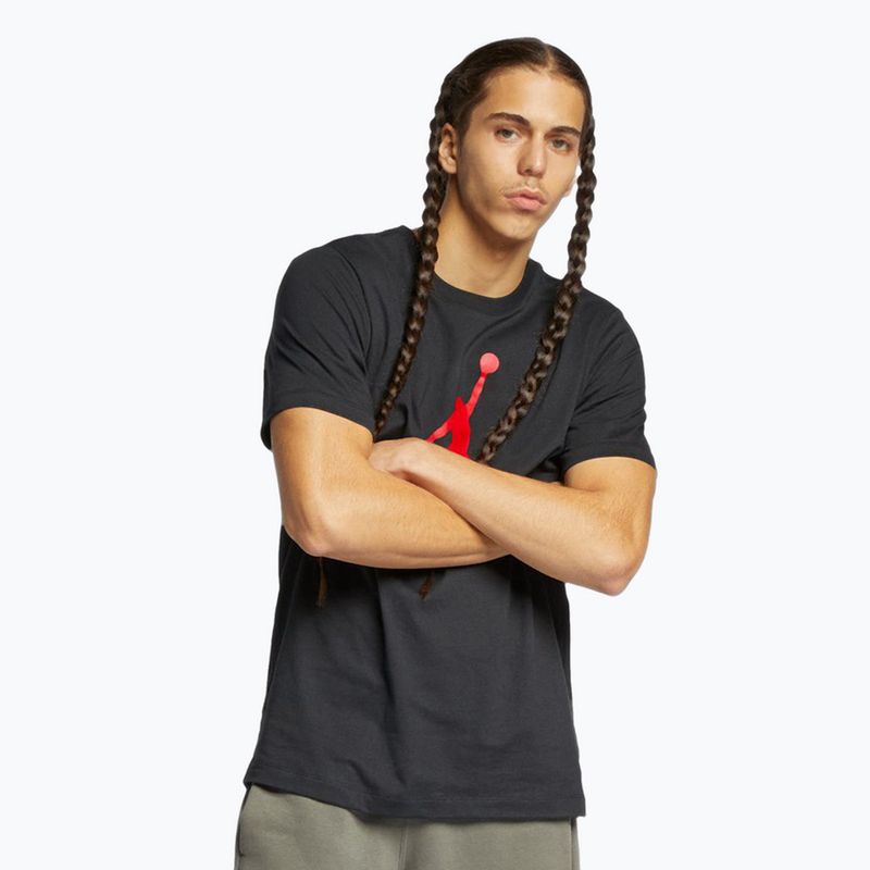 Pánské tričko na lezení Jordan Jumpman Flight black/gym red