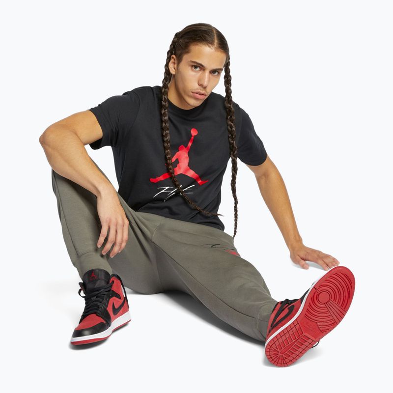Pánské tričko na lezení Jordan Jumpman Flight black/gym red 4