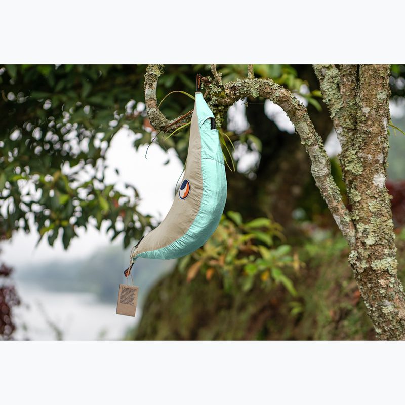 Turistická dvoumístná houpací síť Ticket To The Moon Original mint/ice brown 9