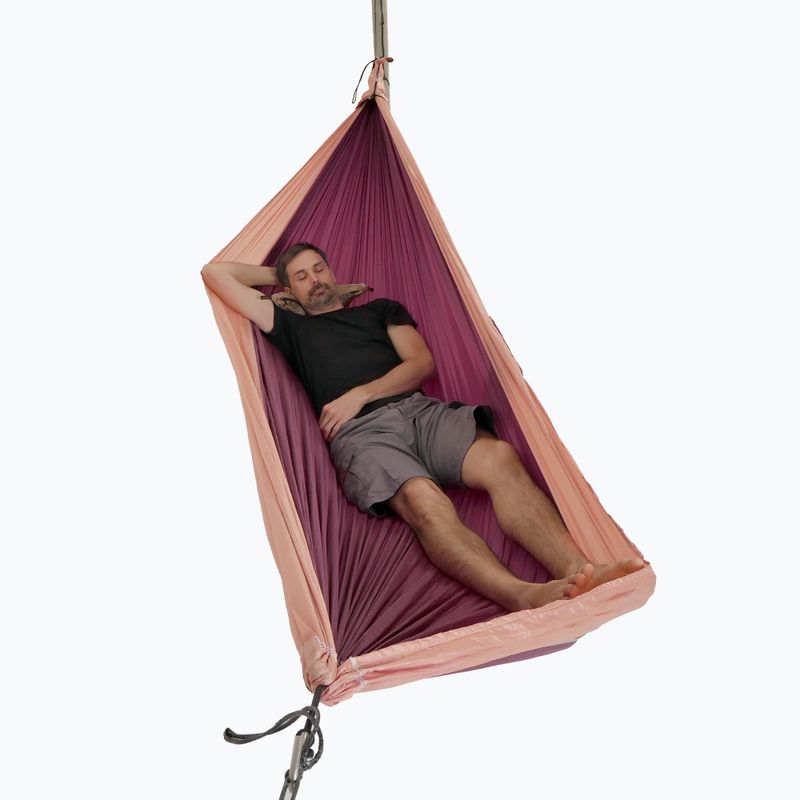 Turistická houpací síť pro dvě osoby Ticket To The Moon Original plum/peach 3
