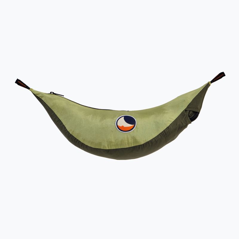 Turistická houpací síť pro dvě osoby Ticket To The Moon Original army green/green apple  2