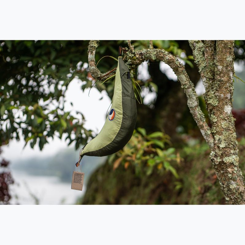 Turistická houpací síť pro dvě osoby Ticket To The Moon Original army green/green apple  6