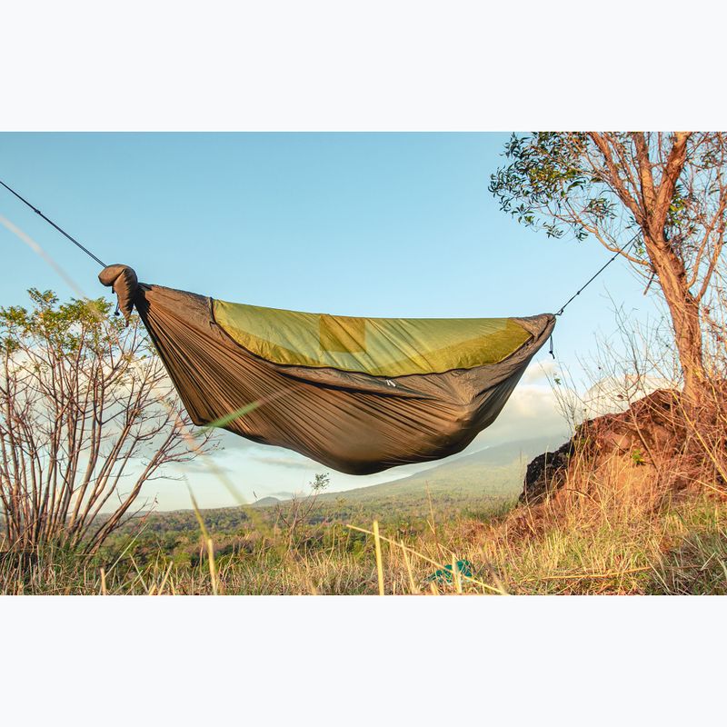 Turistická hamaka Ticket To The Moon Pro army green 7