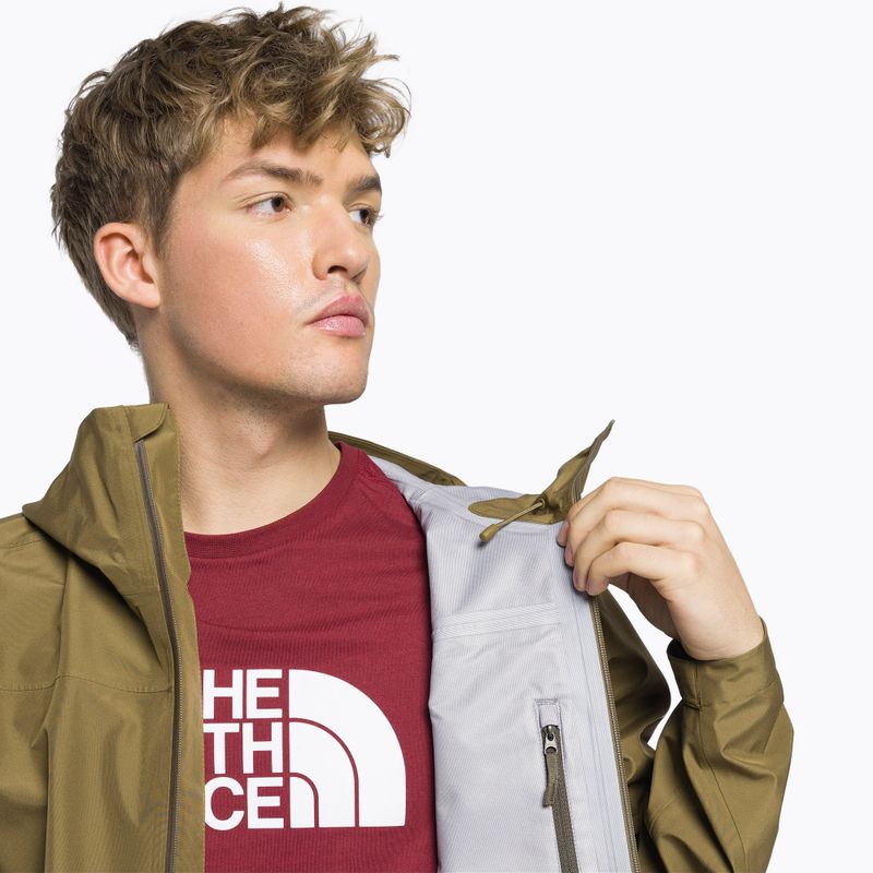 Pánská nepromokavá bunda The North Face Dryzzle Futurelight hnědá NF0A7QB237U1 9
