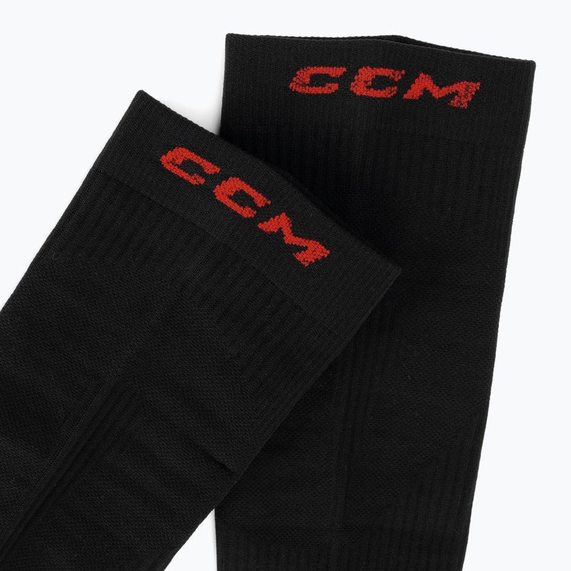 Hokejové štulpny CCM Compression Knee black/red 4