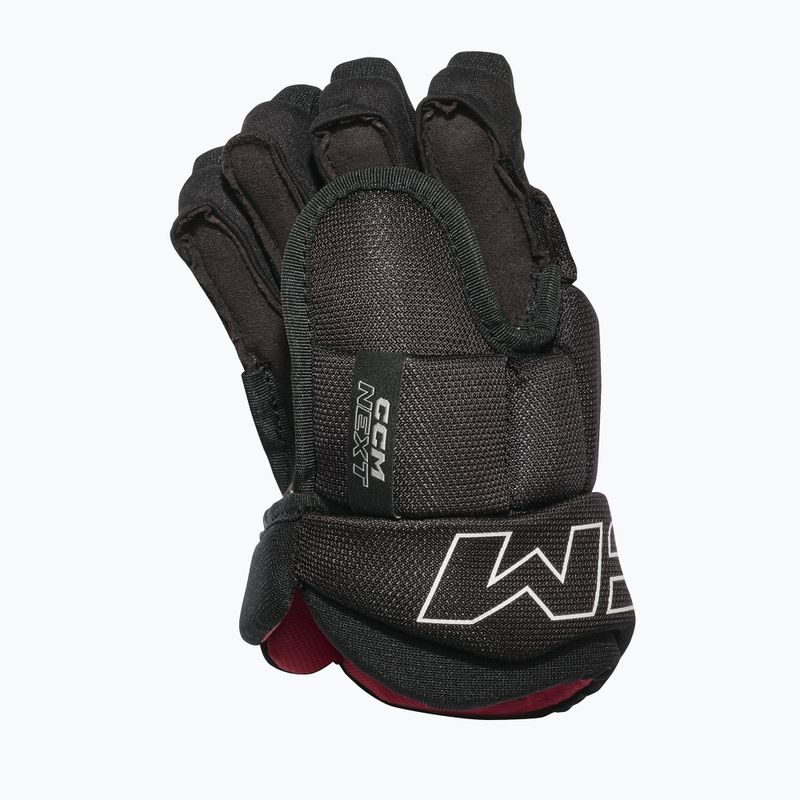 Dětské hokejové rukavice CCM Next YT Gloves black/white 2
