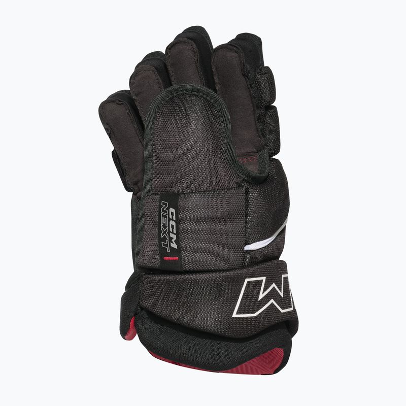 Hokejové rukavice CCM Next SR Gloves black/white 2