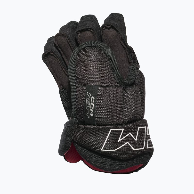 Dětské hokejové rukavice CCM Next JR Gloves black/white 2