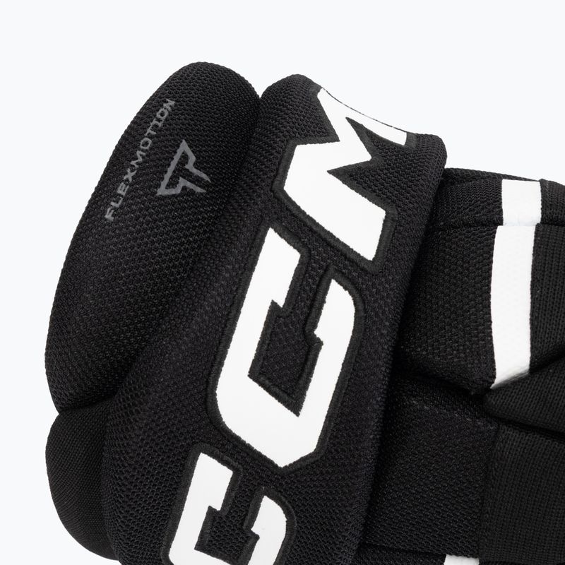 Dětské hokejové rukavice CCM Tacks XR80 JR Gloves black/white 6