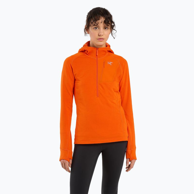 Arc'teryx dámská trekingová mikina Delta Half Zip Hoody orange 29606