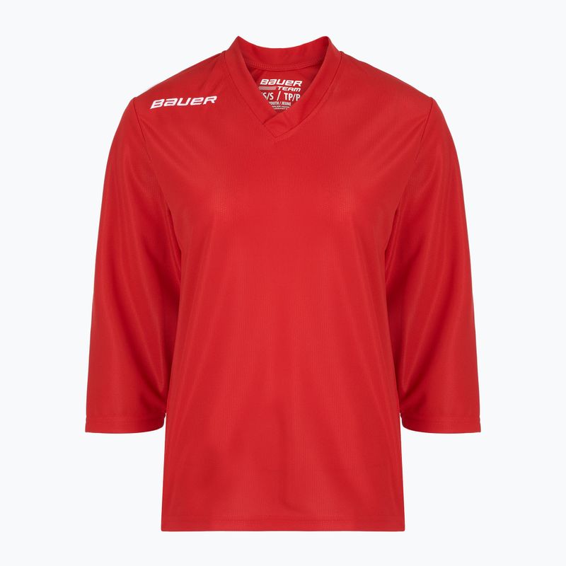 Dětský hokejový dres Longsleeve Bauer Flex Practice Jersey Jr red