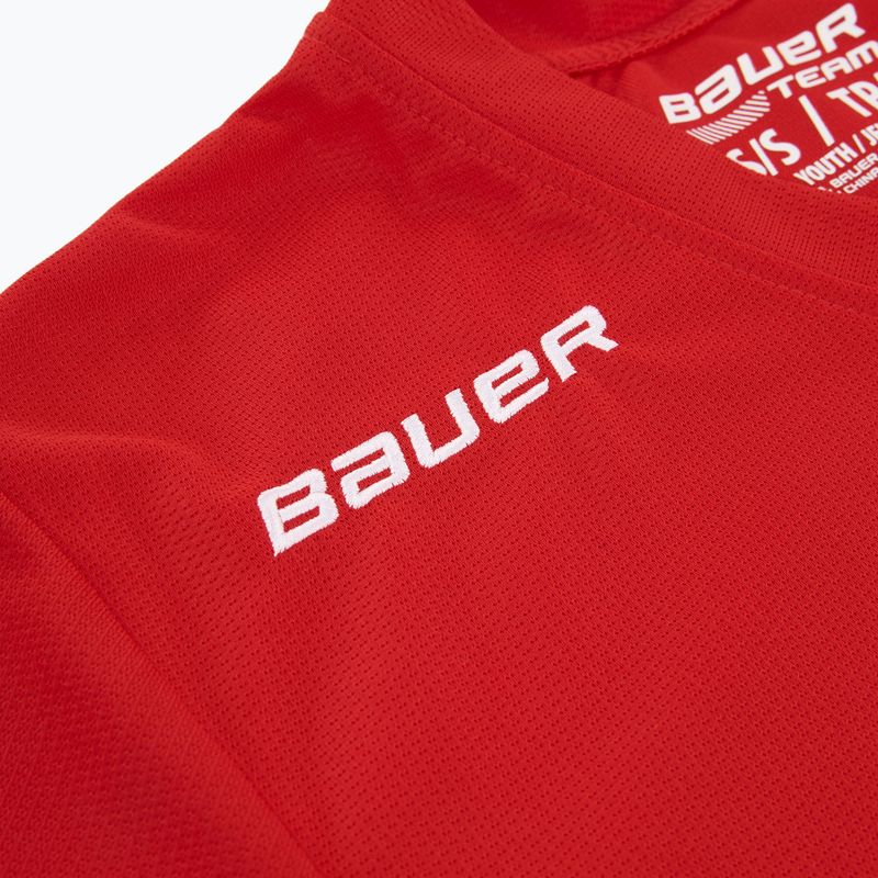 Dětský hokejový dres Longsleeve Bauer Flex Practice Jersey Jr red 4