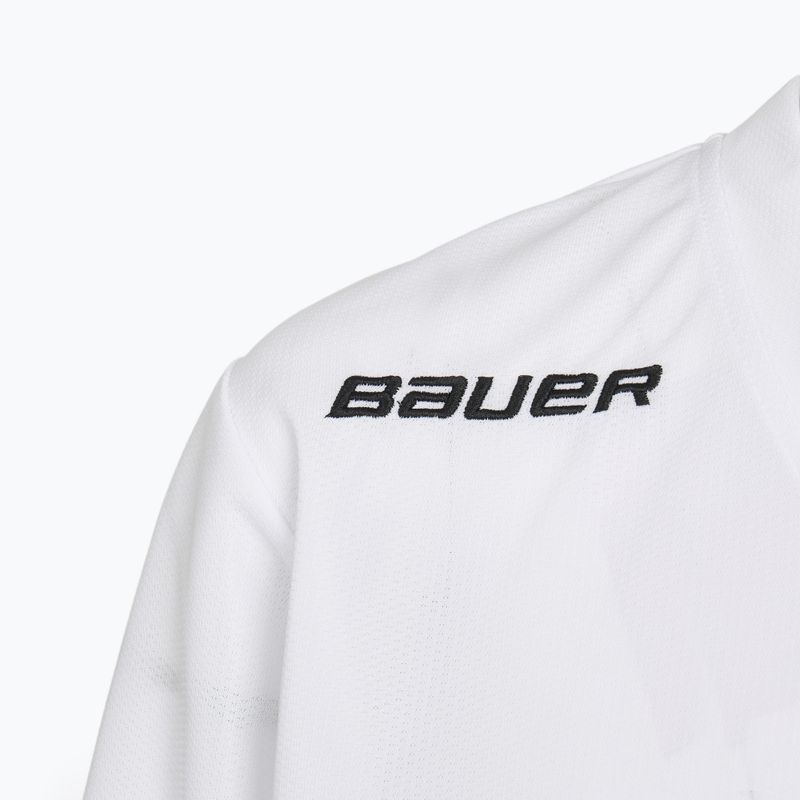 Dětský hokejový dres Longsleeve Bauer Flex Practice Jersey Jr white 3
