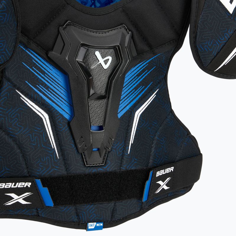 Hokejové ramenní chrániče Bauer X Shoulder Pad Int black/blue 4
