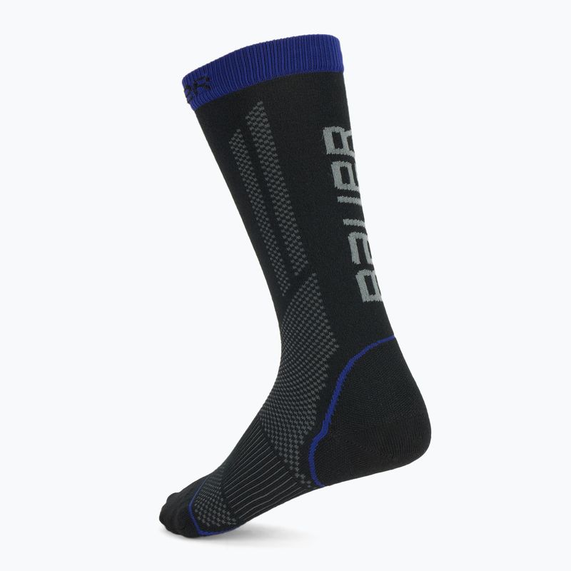 Hokejové ponožky Bauer Tall Performance S25 black/blue 2