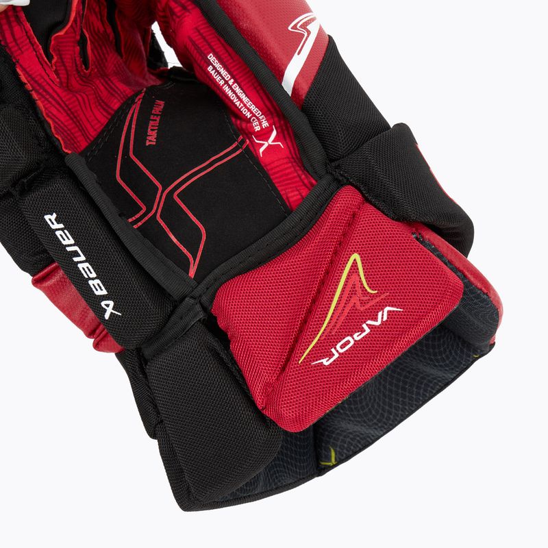 Hokejové rukavice Bauer Vapor Fly40 Sr Black/Red 6