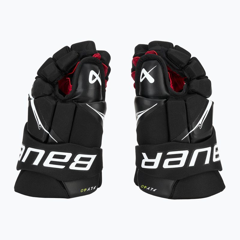 Hokejové rukavice Bauer Vapor Fly40 Sr black/white 4