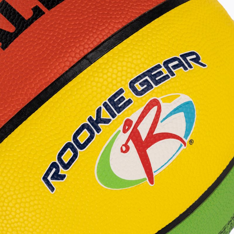 Basketbalový míčSpalding Rookie Gear Leather multicolor velikost 5 3